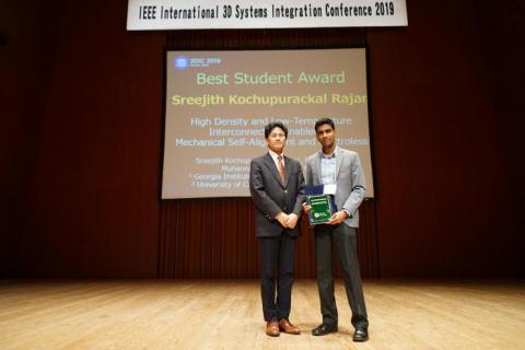 Rajan Tapped for IEEE 3DIC Best Student Paper Honors